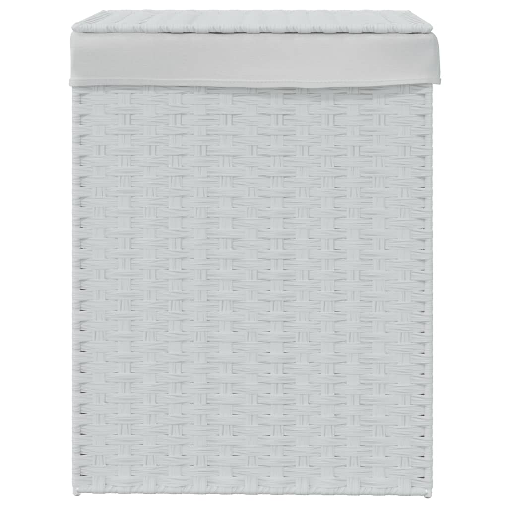 8721012050433_g_en_hd_1 vidaXL Laundry Basket with Lid White 46x33x60 cm Poly Rattan - Image 3