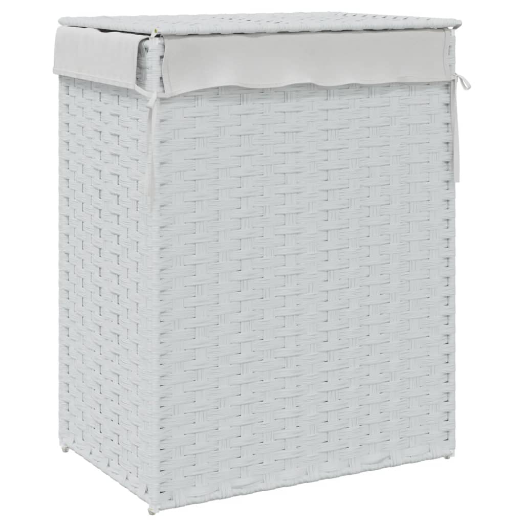 8721012050433_g_en_hd_4 vidaXL Laundry Basket with Lid White 46x33x60 cm Poly Rattan - Image 6