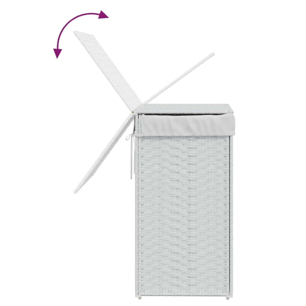 8721012050433_g_en_hd_5 vidaXL Laundry Basket with Lid White 46x33x60 cm Poly Rattan - Image 7