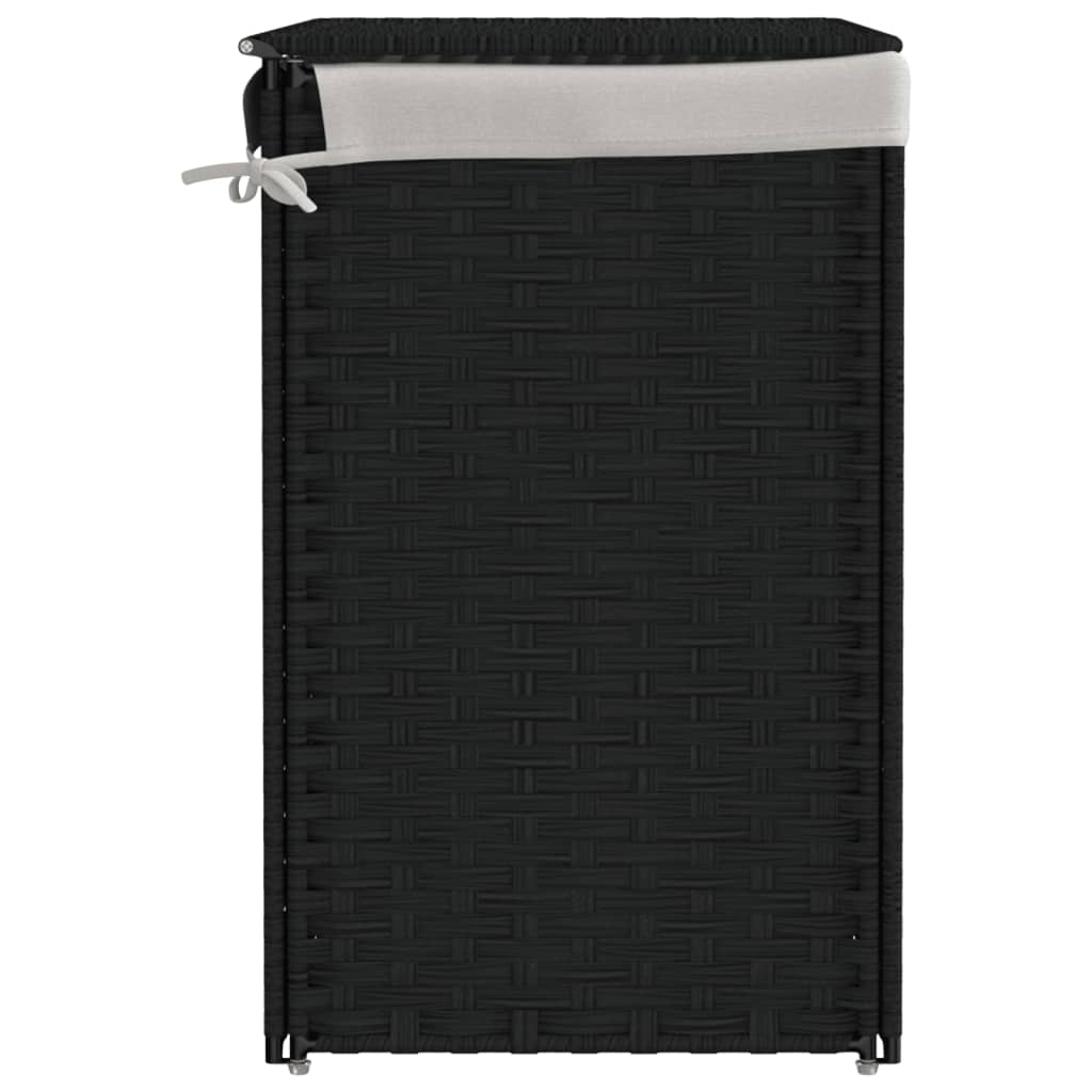 8721012050471_g_en_hd_3 vidaXL Laundry Basket with 2 Sections Black 53x35x57 cm Poly Rattan - Image 5
