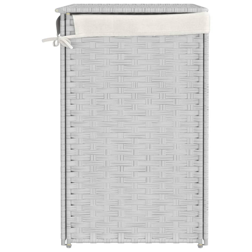 8721012050488_g_en_hd_3 vidaXL Laundry Basket with 2 Sections White 53x35x57 cm Poly Rattan - Image 5