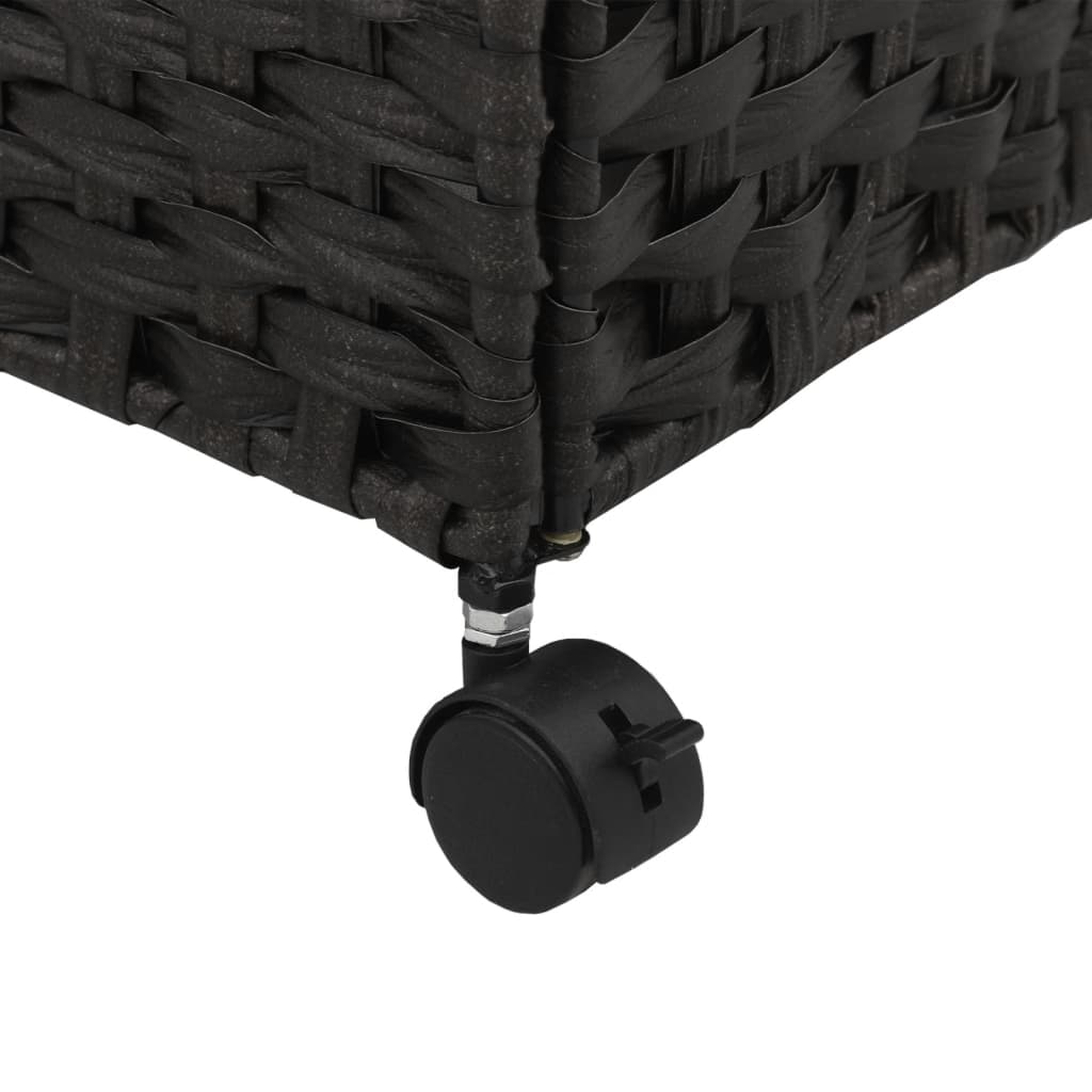 8721012050525_g_en_hd_7 vidaXL Laundry Basket with Wheels Black 60x35x60.5 cm Rattan - Image 9