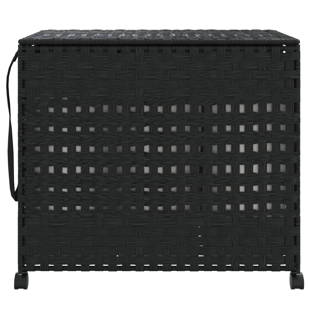 8721012050570_g_en_hd_1 vidaXL Laundry Basket with Wheels Black 66x35x60 cm Rattan - Image 3