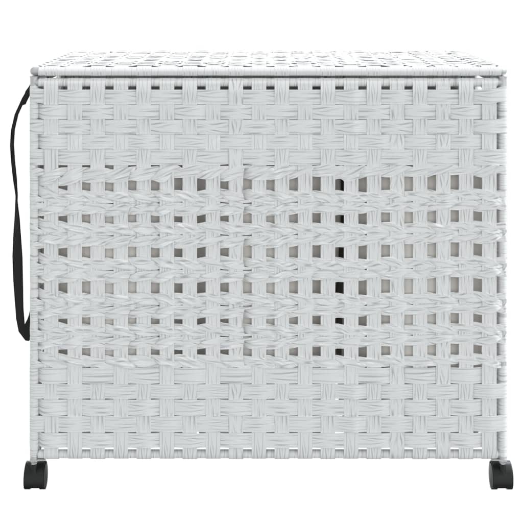8721012050587_g_en_hd_1 vidaXL Laundry Basket with Wheels White 66x35x60 cm Rattan - Image 3