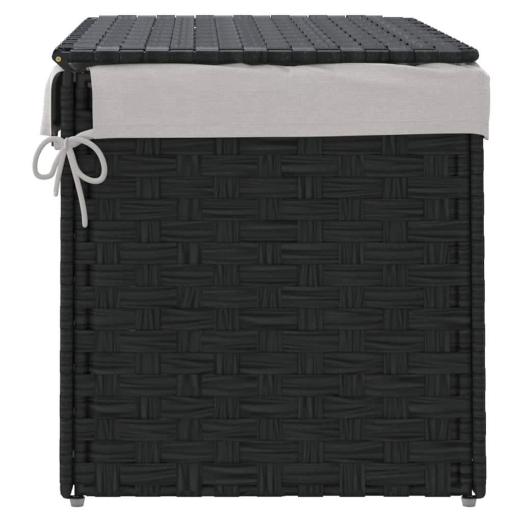 8721012050624_g_en_hd_3 vidaXL Laundry Basket with Lid Black 55.5x35x34 cm Poly Rattan - Image 5