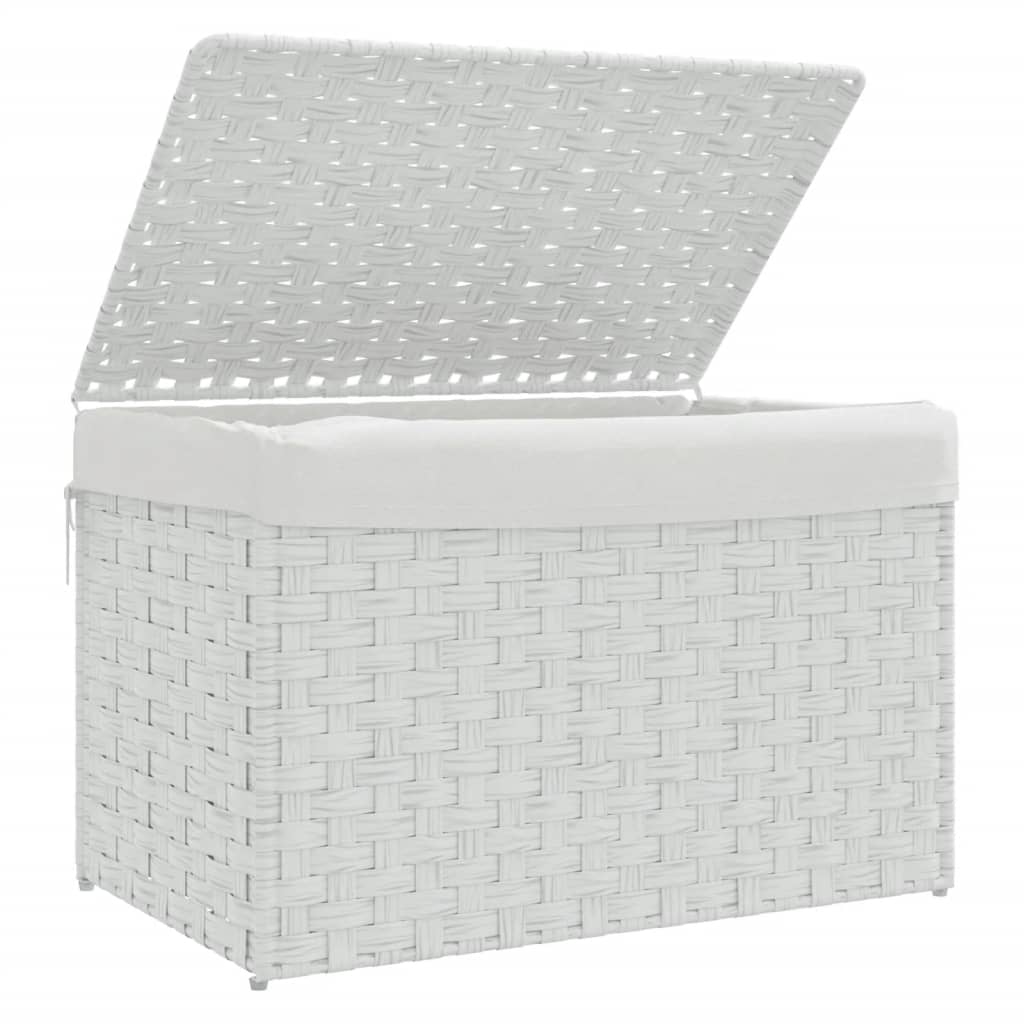 8721012050631_g_en_hd_2 vidaXL Laundry Basket with Lid White 55.5x35x34 cm Poly Rattan - Image 4