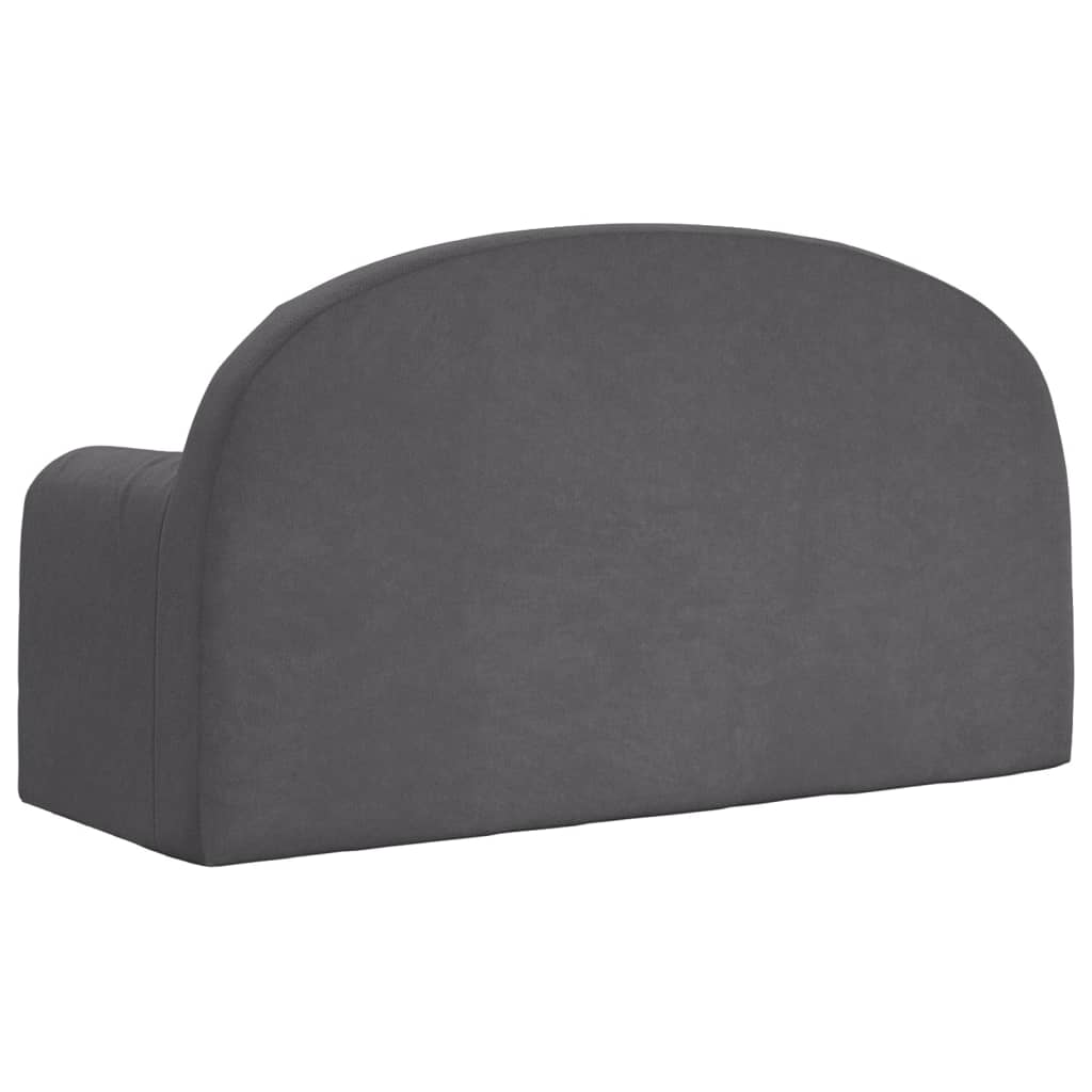 8721012057012_g_en_hd_4 vidaXL Kids' Sofa Bed 2-Seater Anthracite Soft Plush - Image 6