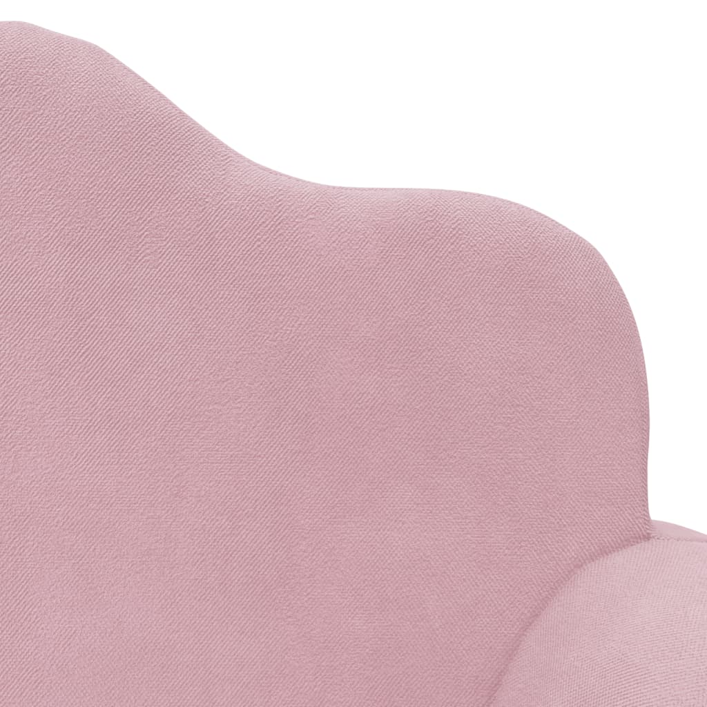 8721012057401_g_en_hd_5 vidaXL Kids' Sofa Bed 2-Seater Pink Soft Plush - Image 7