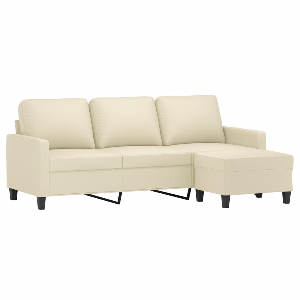8721012059924_g_en_hd_1 vidaXL 3-Seater Sofa with Footstool Cream 180 cm Faux Leather - Image 3