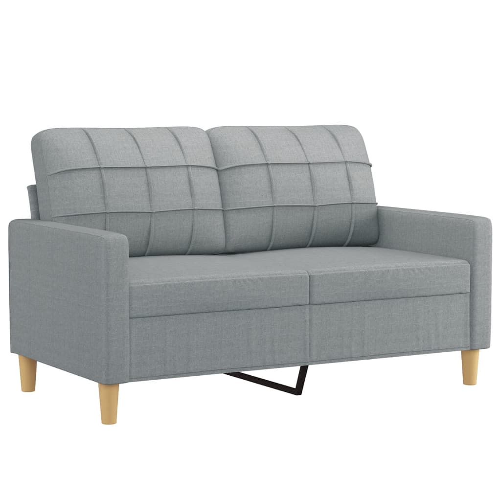 8721012062412_g_en_hd_1 vidaXL 2 Piece Sofa Set with Cushions Light Grey Fabric - Image 3