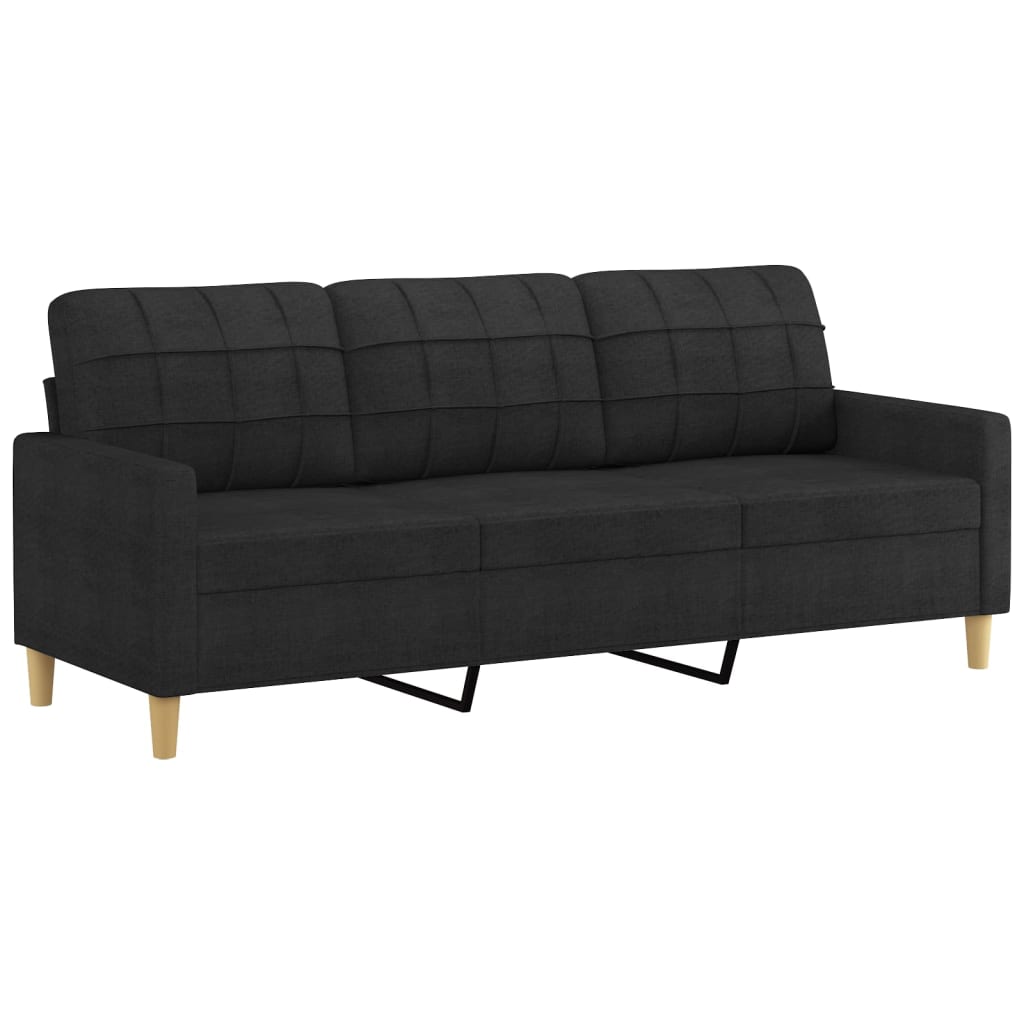 8721012062771_g_en_hd_2 vidaXL 2 Piece Sofa Set with Cushions Black Fabric - Image 4