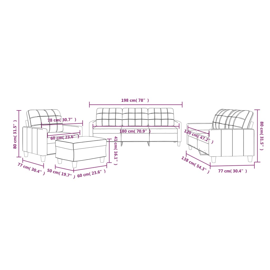 8721012063112_g_en_hd_8 vidaXL 4 Piece Sofa Set with Cushions Cream Faux Leather - Image 10