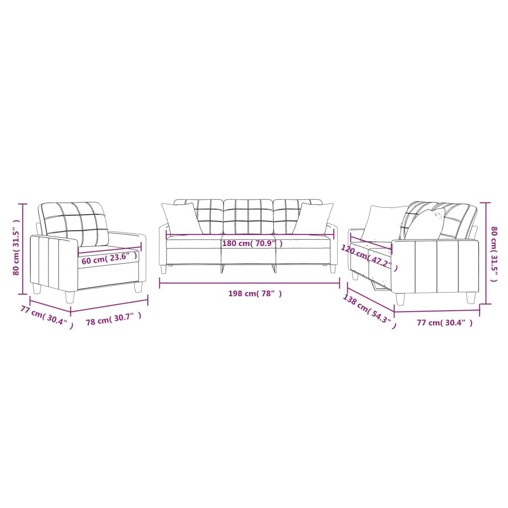 8721012063167_g_en_hd_8 vidaXL 3 Piece Sofa Set with Pillows Cream Faux Leather - Image 10
