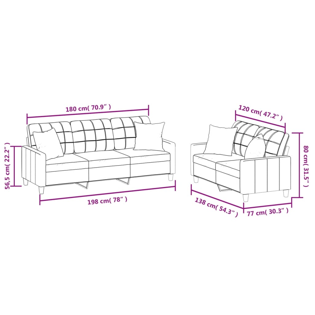 8721012063563_g_en_hd_7 vidaXL 2 Piece Sofa Set with Pillows Cream Faux Leather - Image 9