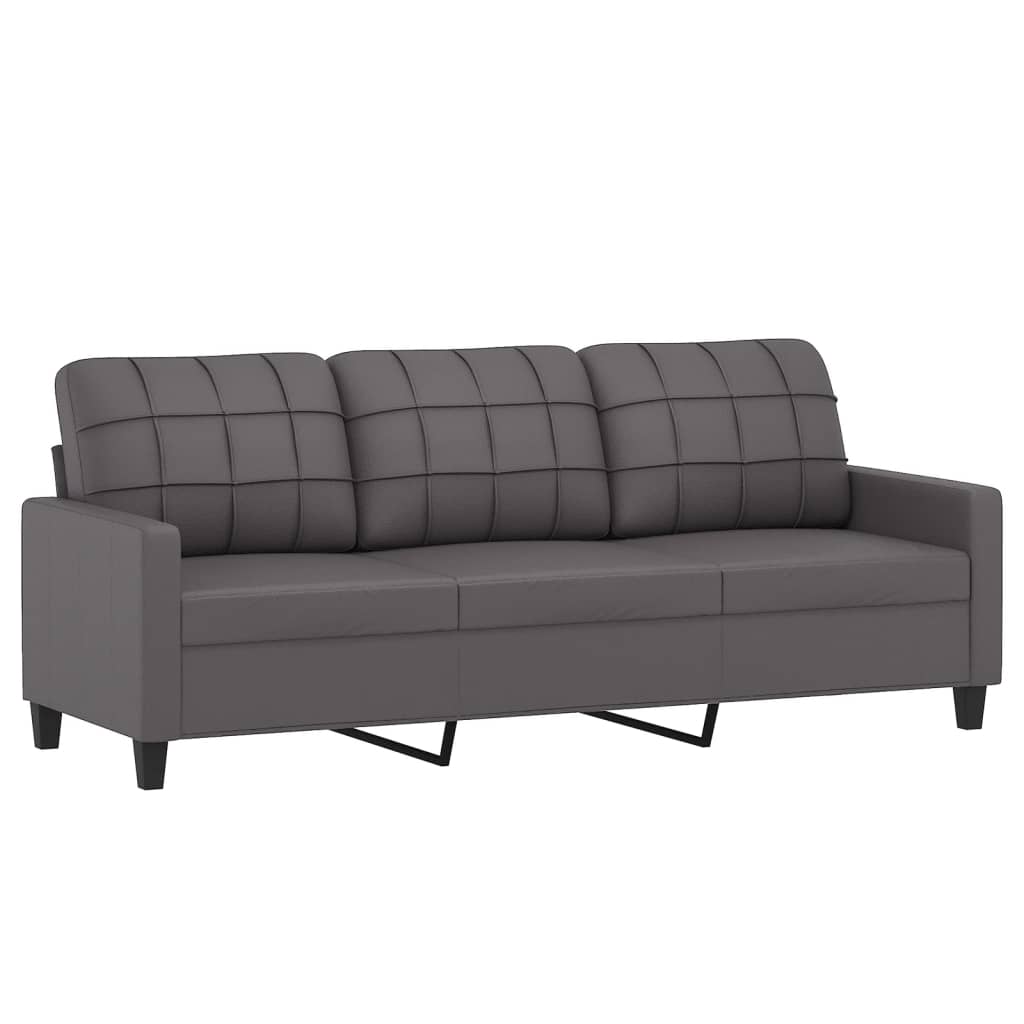 8721012063570_g_en_hd_2 vidaXL 2 Piece Sofa Set with Pillows Grey Faux Leather - Image 4