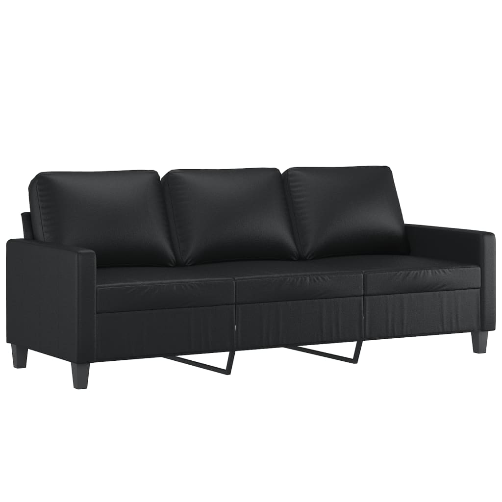 8721012063853_g_en_hd_2 vidaXL 2 Piece Sofa Set with Cushions Black Faux Leather - Image 4