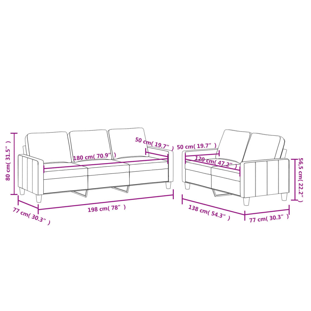 8721012063860_g_en_hd_5 vidaXL 2 Piece Sofa Set with Cushions Cream Faux Leather - Image 7
