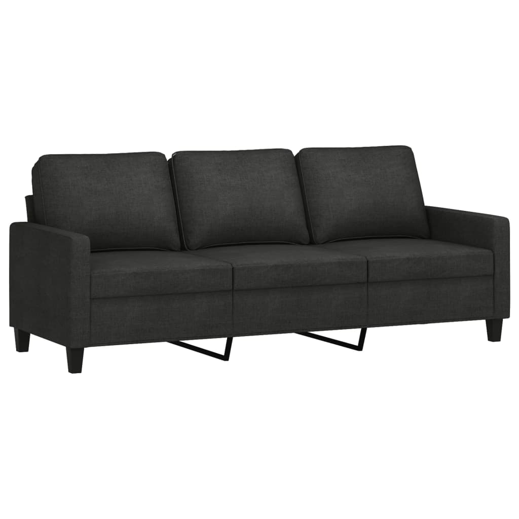 8721012064317_g_en_hd_2 vidaXL 2 Piece Sofa Set with Cushions Black Fabric - Image 4