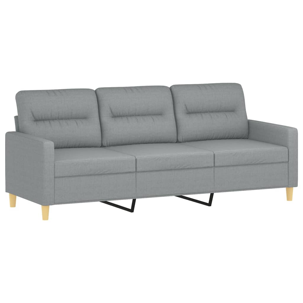 8721012065673_g_en_hd_2 vidaXL 2 Piece Sofa Set with Cushions Light Grey Fabric - Image 4