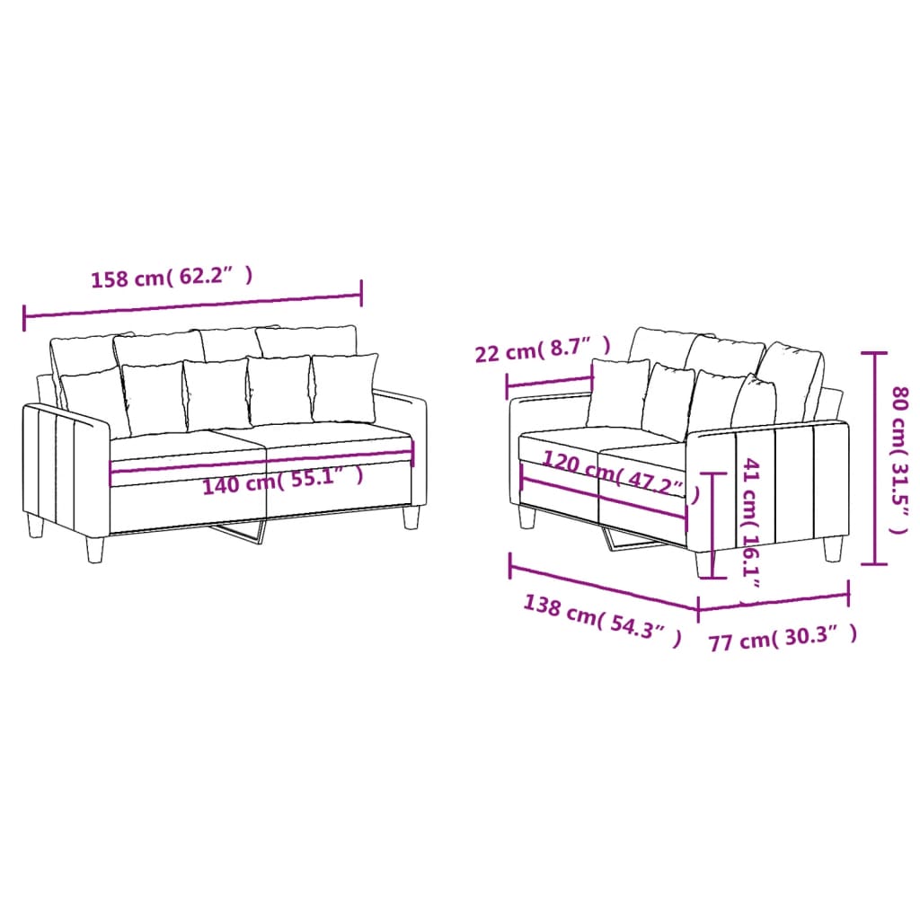 8721012066168_g_en_hd_5 vidaXL 2 Piece Sofa Set with Cushions Dark Grey Fabric - Image 7