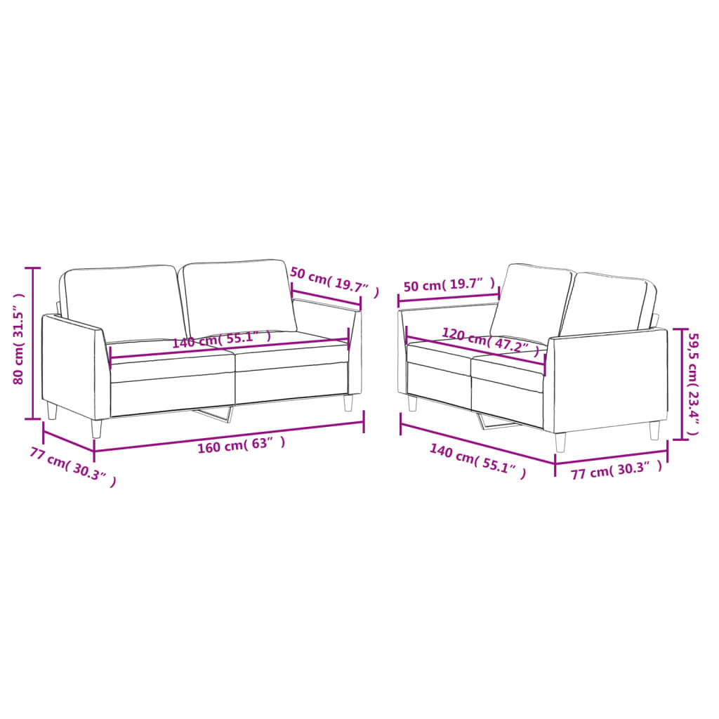 8721012067172_g_en_hd_5 vidaXL 2 Piece Sofa Set with Cushions Black Faux Leather - Image 7