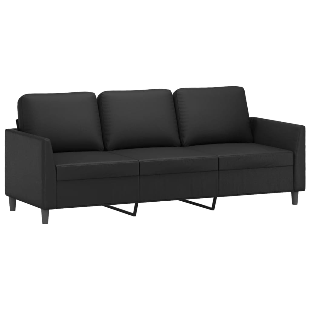 8721012067271_g_en_hd_2 vidaXL 2 Piece Sofa Set with Cushions Black Faux Leather - Image 4