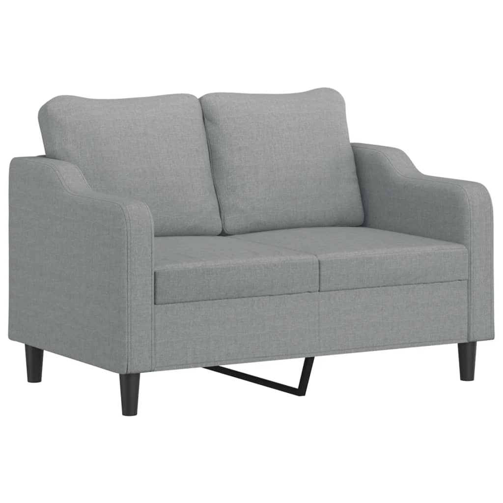 8721012067691_g_en_hd_1 vidaXL 2 Piece Sofa Set with Cushions Light Grey Fabric - Image 3
