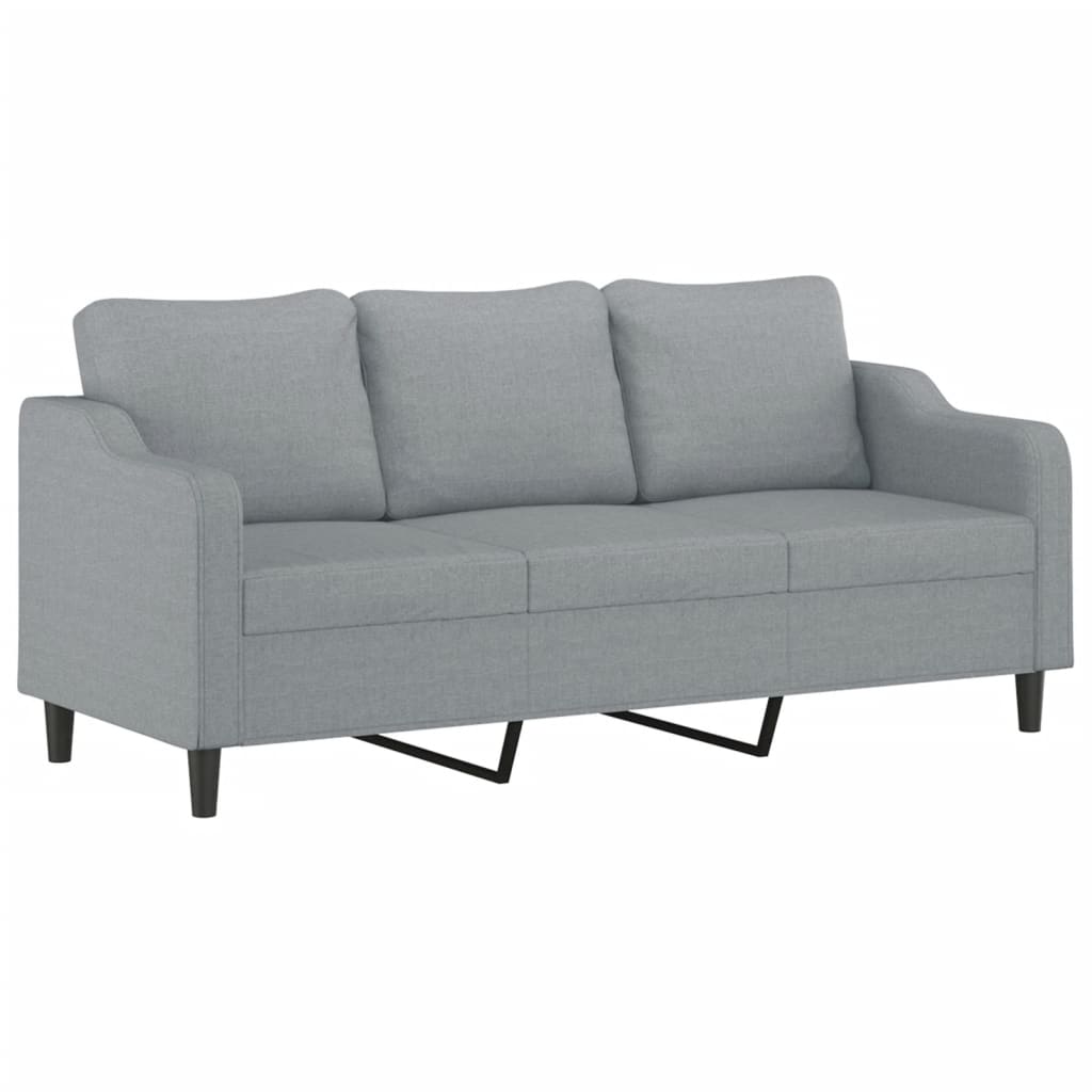 8721012068018_g_en_hd_2 vidaXL 2 Piece Sofa Set with Cushions Light Grey Fabric - Image 4