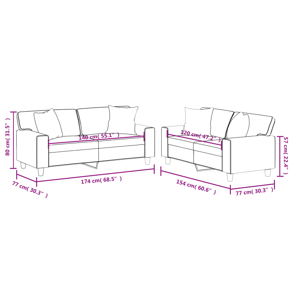 8721012068919_g_en_hd_6 vidaXL 2 Piece Sofa Set with Pillows Black Faux Leather - Image 8