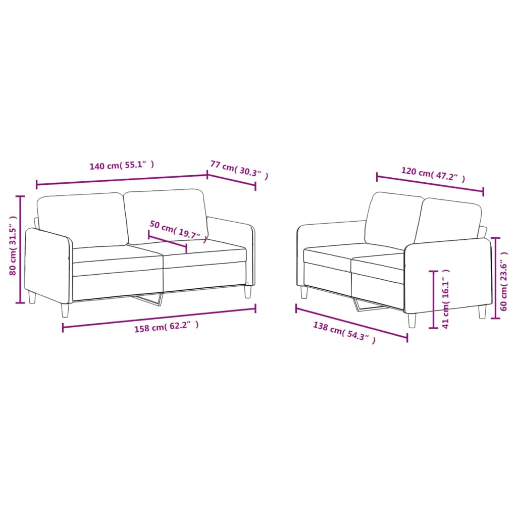 8721012069466_g_en_hd_5 vidaXL 2 Piece Sofa Set Black Velvet - Image 7