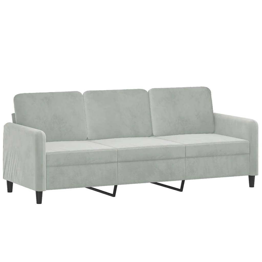 8721012069817_g_en_hd_2 vidaXL 2 Piece Sofa Set Light Grey Velvet - Image 4