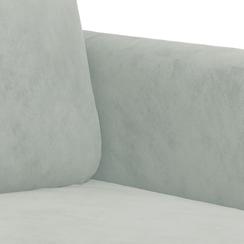 8721012070011_g_en_hd_4 vidaXL 2 Piece Sofa Set with Pillows Light Grey Velvet - Image 6