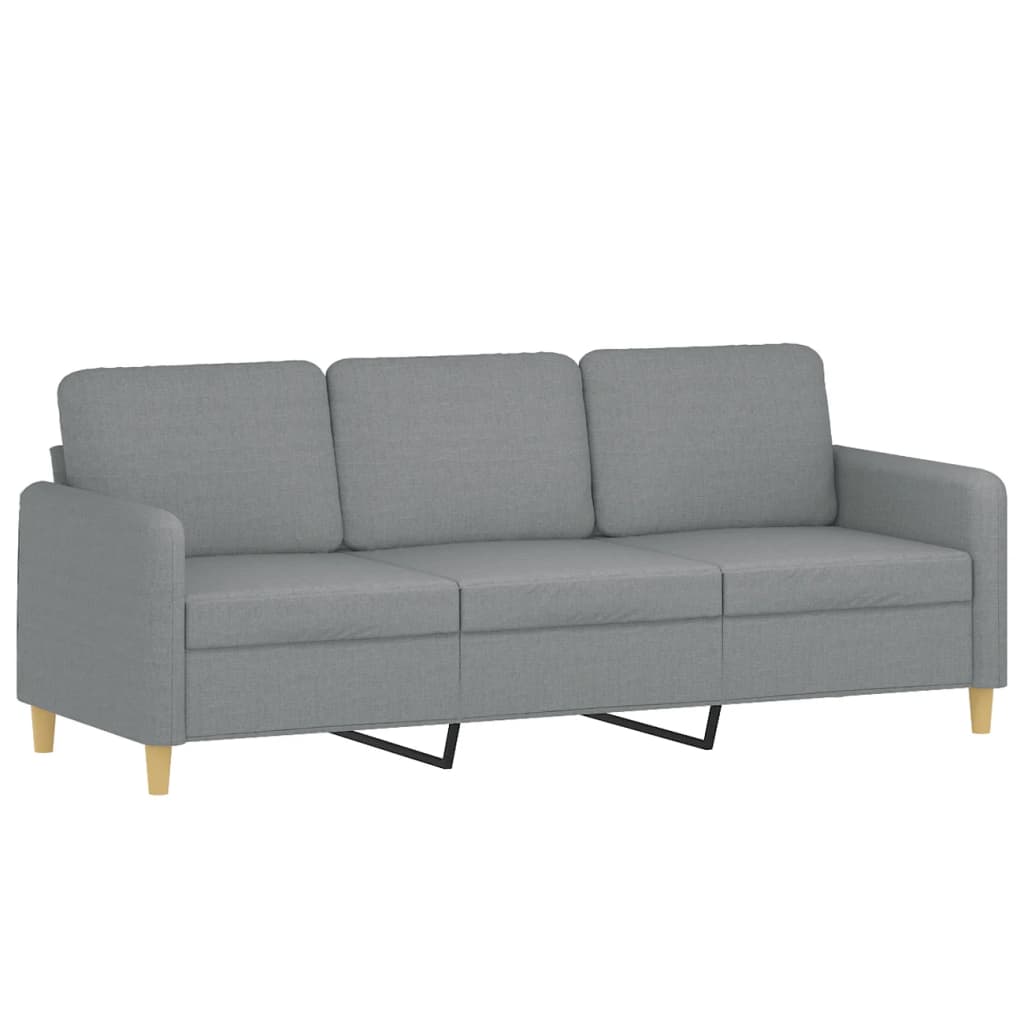 8721012070851_g_en_hd_2 vidaXL 2 Piece Sofa Set with Cushions Light Grey Fabric - Image 4