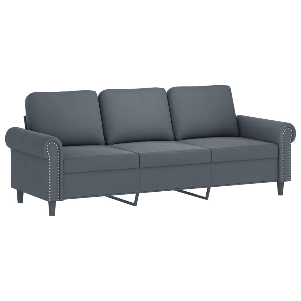 8721012072183_g_en_hd_2 vidaXL 2 Piece Sofa Set with Cushions Dark Grey Velvet - Image 4
