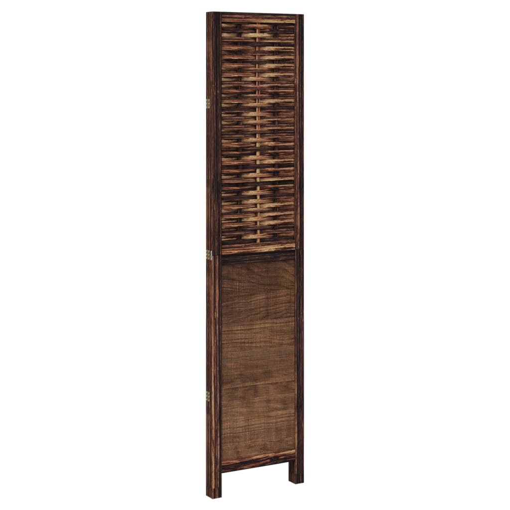 8721012073982_g_en_hd_3 vidaXL Room Divider 3 Panels Dark Brown Solid Wood Paulownia - Image 5