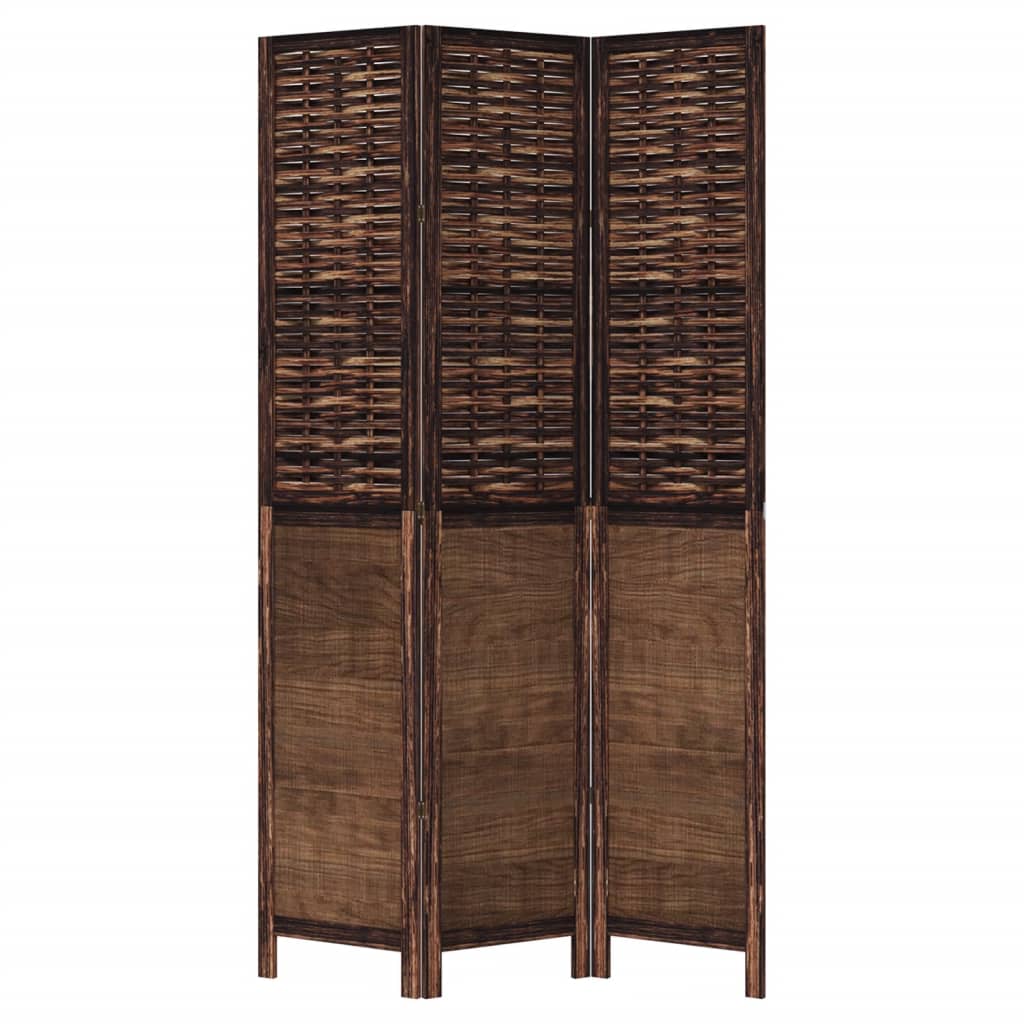 8721012073999_g_en_hd_2 vidaXL Room Divider 3 Panels Dark Brown Solid Wood Paulownia - Image 4