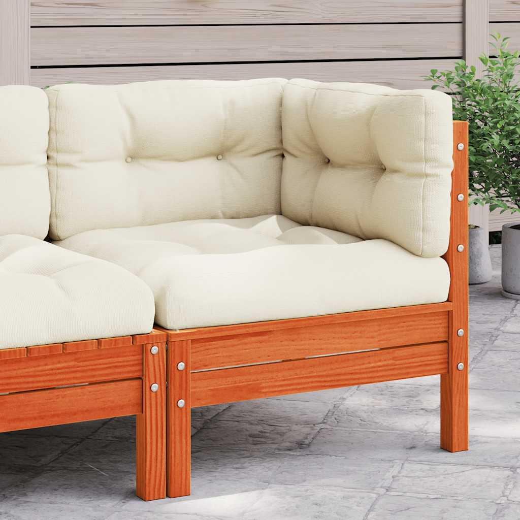 8721012078956_m_en_hd_1 vidaXL Garden Sofa Corner with Cushions Wax Brown Solid Wood Pine - Image 1