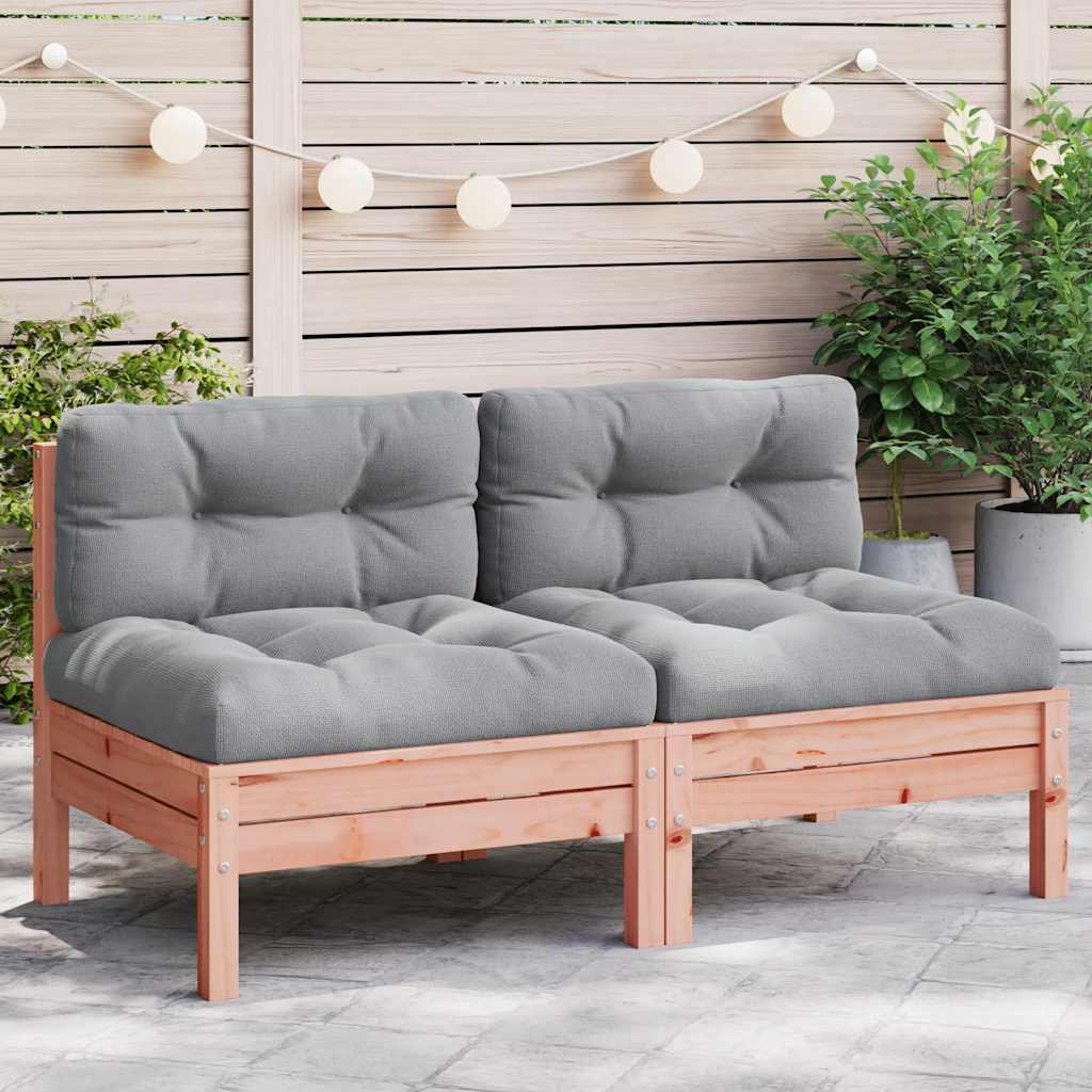 8721012079083_m_en_hd_1 vidaXL Garden Sofa Armless with Cushions 2 pcs Solid Wood Douglas - Image 1