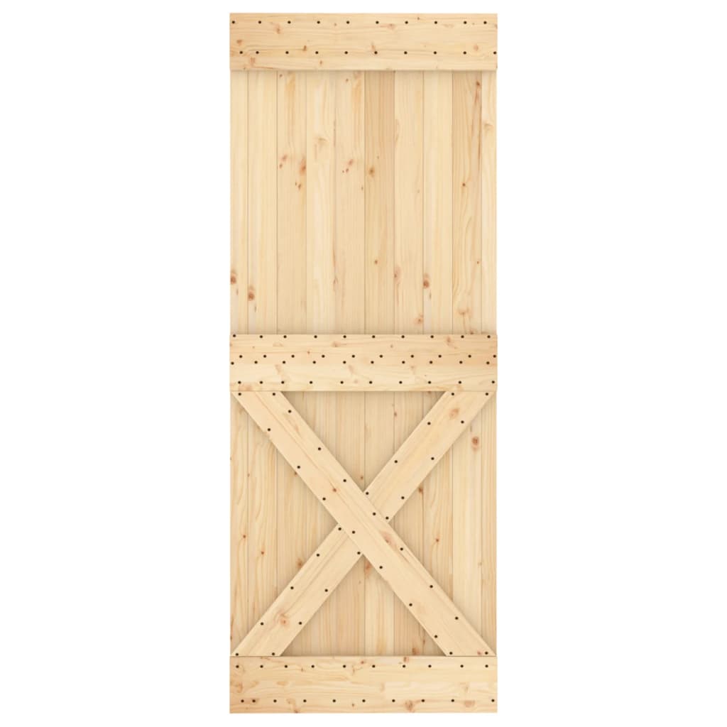 8721012080355_g_en_hd_2 vidaXL Sliding Door with Hardware Set 80x210 cm Solid Wood Pine - Image 4