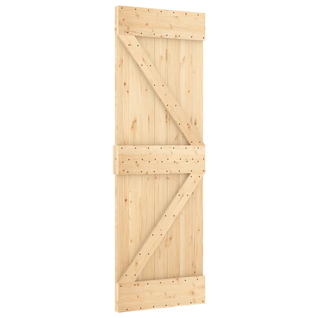 8721012080386_g_en_hd_1 vidaXL Sliding Door with Hardware Set 70x210 cm Solid Wood Pine - Image 3
