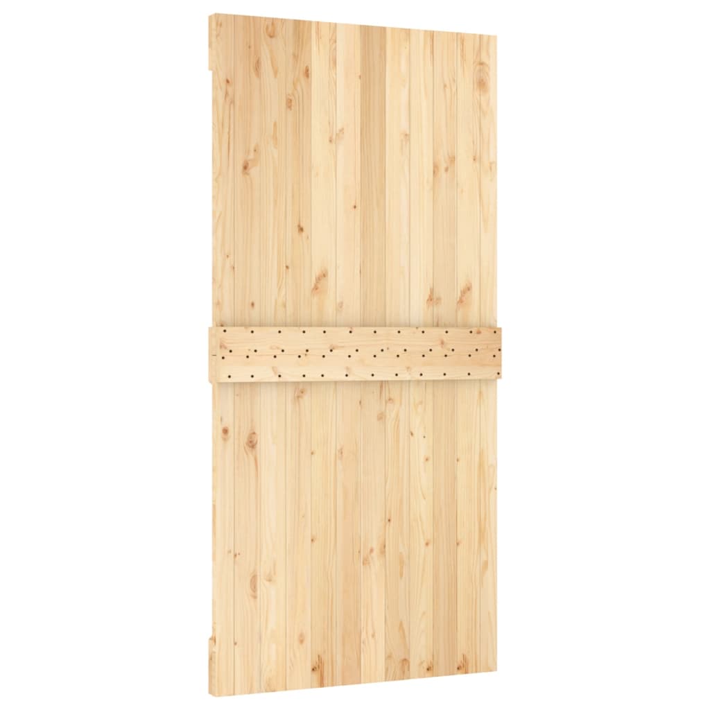 8721012080584_g_en_hd_3 vidaXL Sliding Door with Hardware Set 100x210 cm Solid Wood Pine - Image 5