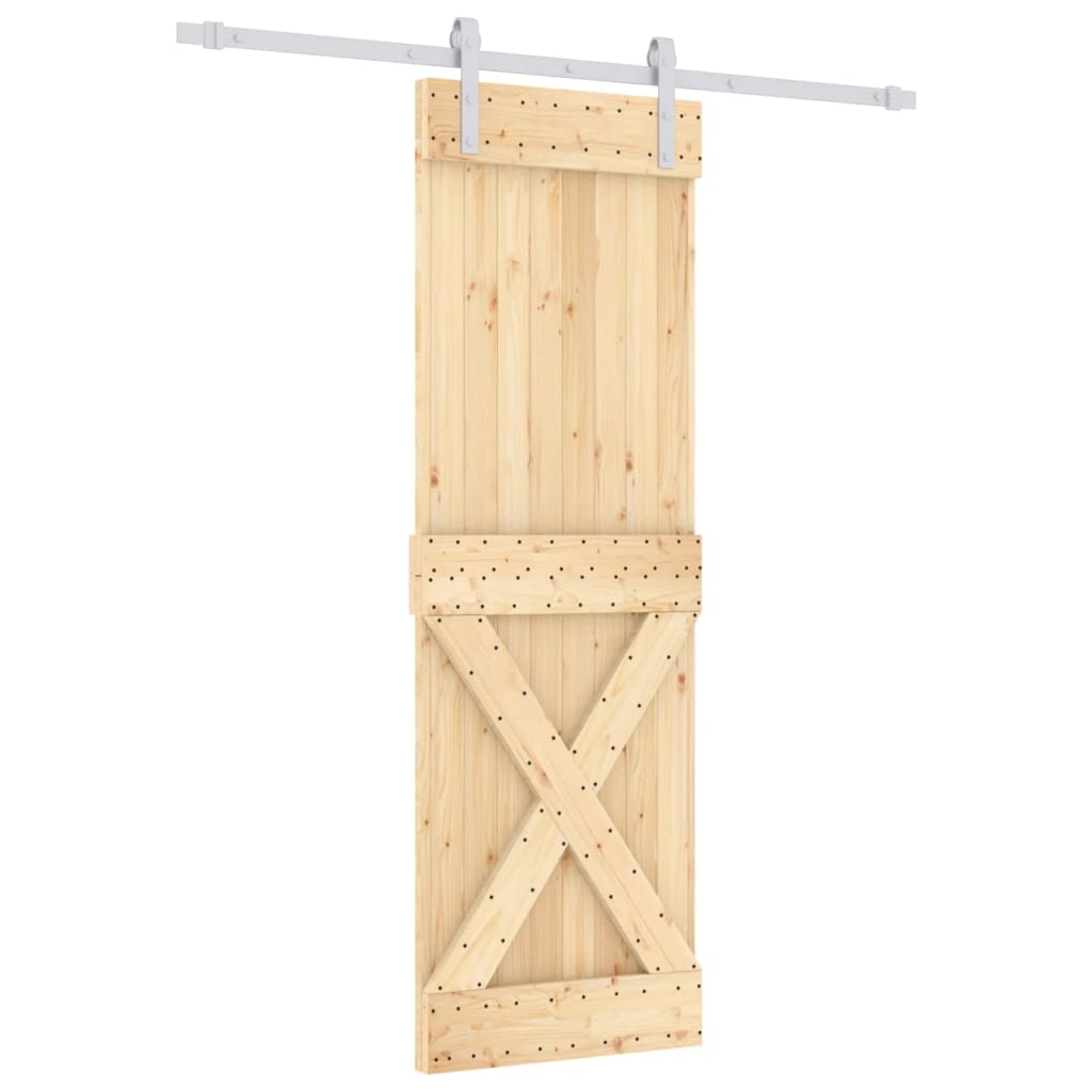 8721012080713_a_en_hd_1 vidaXL Sliding Door with Hardware Set 70x210 cm Solid Wood Pine - Image 2