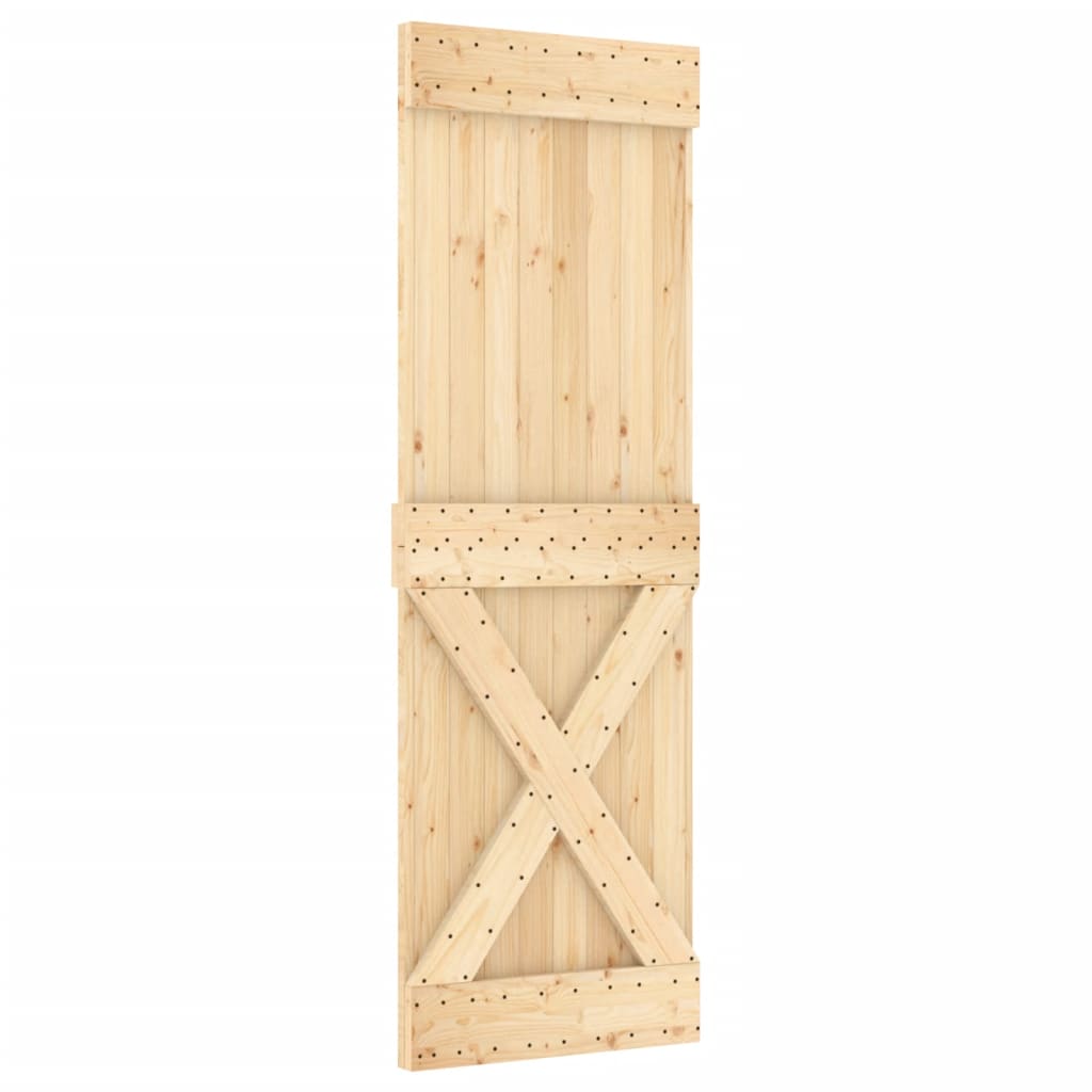 8721012080713_g_en_hd_1 vidaXL Sliding Door with Hardware Set 70x210 cm Solid Wood Pine - Image 3