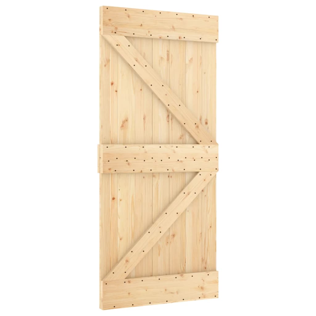 8721012080805_g_en_hd_1 vidaXL Sliding Door with Hardware Set 100x210 cm Solid Wood Pine - Image 3