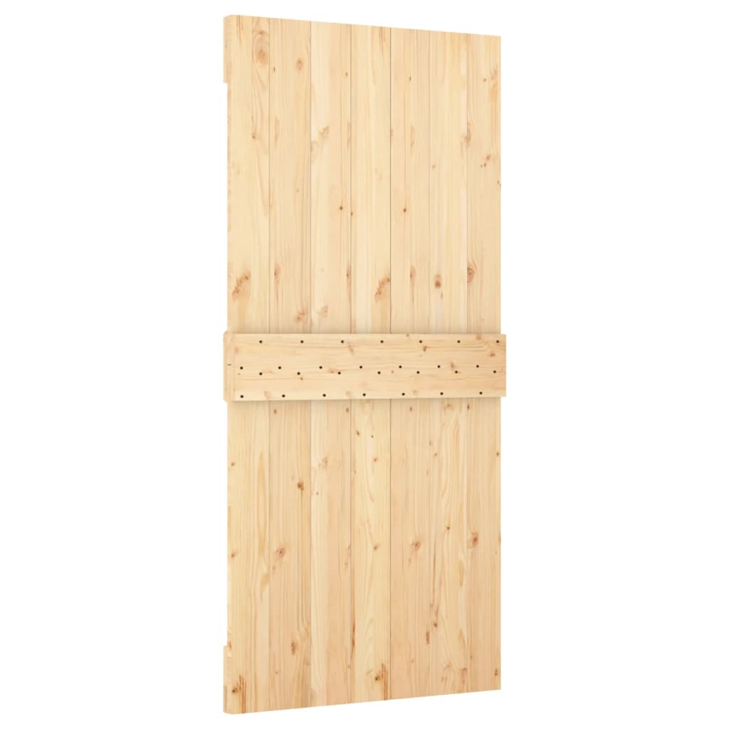 8721012080805_g_en_hd_2 vidaXL Sliding Door with Hardware Set 100x210 cm Solid Wood Pine - Image 4