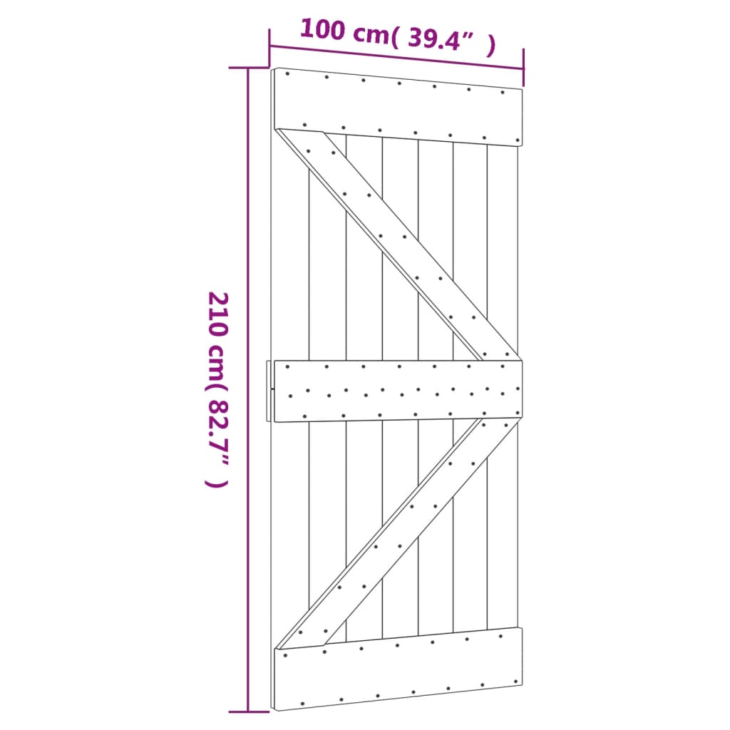 8721012080805_g_en_hd_9 vidaXL Sliding Door with Hardware Set 100x210 cm Solid Wood Pine - Image 11