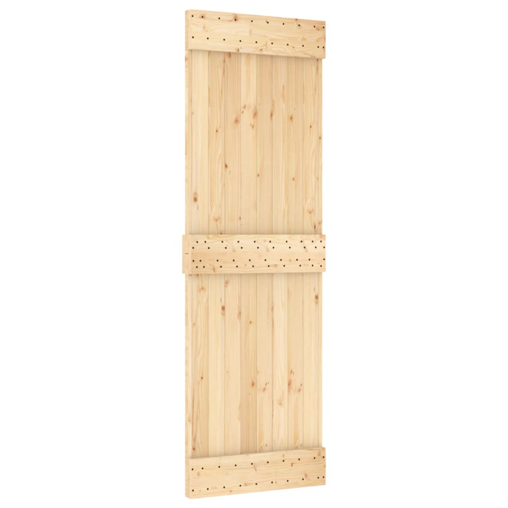 8721012080812_g_en_hd_1 vidaXL Sliding Door with Hardware Set 70x210 cm Solid Wood Pine - Image 3