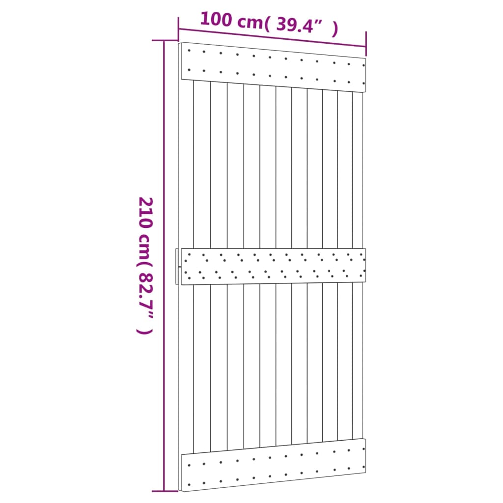 8721012080867_g_en_hd_9 vidaXL Sliding Door with Hardware Set 100x210 cm Solid Wood Pine - Image 11