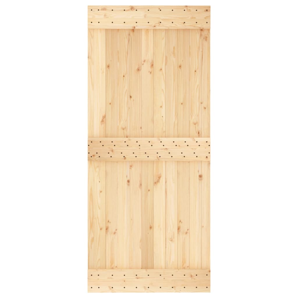 8721012081628_g_en_hd_2 vidaXL Sliding Door with Hardware Set 90x210 cm Solid Wood Pine - Image 4