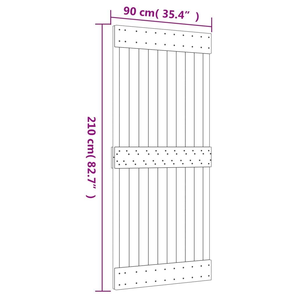 8721012081628_g_en_hd_9 vidaXL Sliding Door with Hardware Set 90x210 cm Solid Wood Pine - Image 11